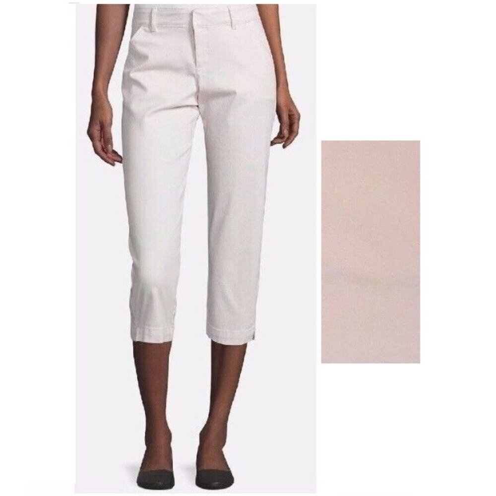 Women's Capri Lee Holland Natural Fit Mid Rise Stretch size 6 NEW